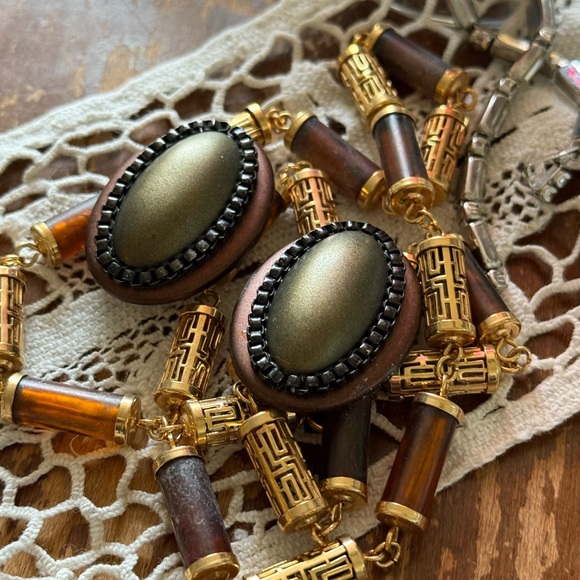 Artist Wendy Gell Earrings, Vintage Assembly Punk Pieces - Picture 4 of 10